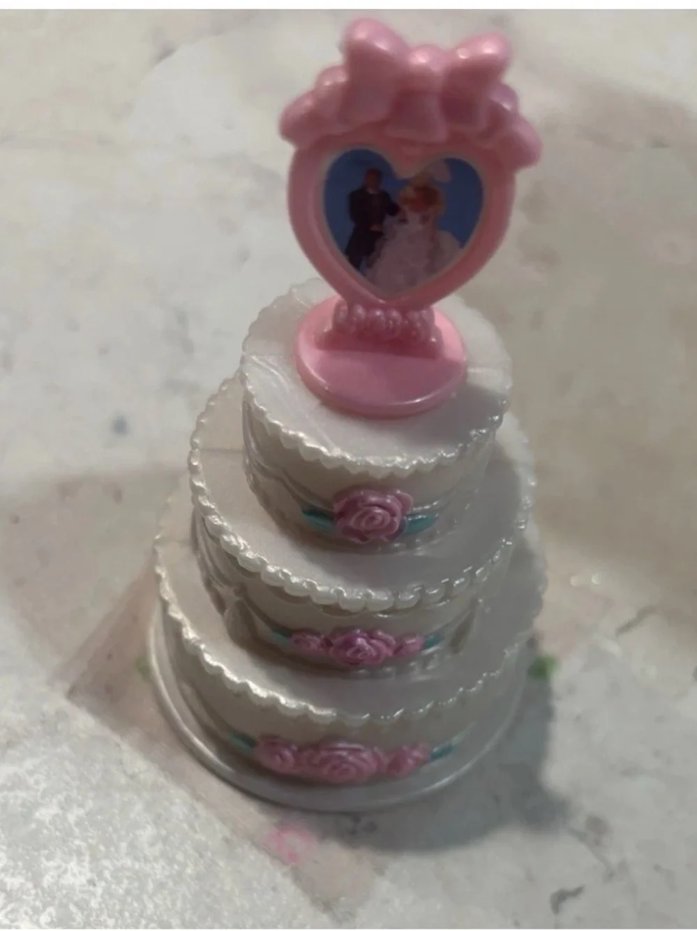 Vintage Barbie Pretty Treasures Wedding Cake Set 1995 Mattel VG+